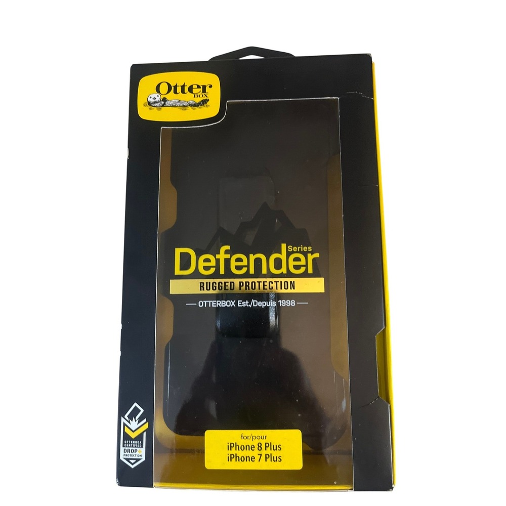 OtterBox Defender iPhone 8 Plus 7 Plus Rugged Case with Belt Clip Holster Black